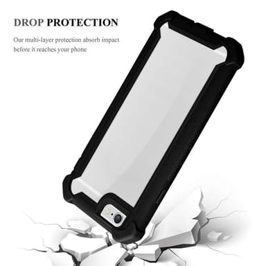iPhone 6 / 6S Suojakuori Kotelo (Musta)