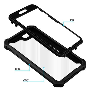 iPhone 6 / 6S Suojakuori Kotelo (Musta)