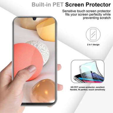 Samsung Galaxy A42 4G Suojakuori Cover (Läpinäkyvä)