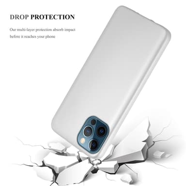 iPhone 12 PRO MAX Suojakuori Kotelo (Hopea)