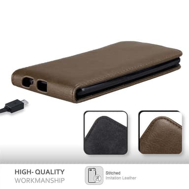 LG G3 Suojakuori Lompakkokotelo (Ruskea)