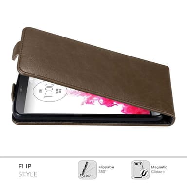 LG G3 Suojakuori Lompakkokotelo (Ruskea)