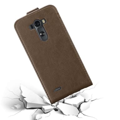 LG G3 Suojakuori Lompakkokotelo (Ruskea)