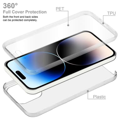 iPhone 14 PRO MAX Suojakuori Cover (Läpinäkyvä)