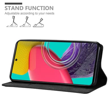 Samsung Galaxy M53 5G Suojakuori Lompakkokotelo (Musta)