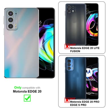 Motorola EDGE 20 Suojakuori Lompakkokotelo (Ruskea)
