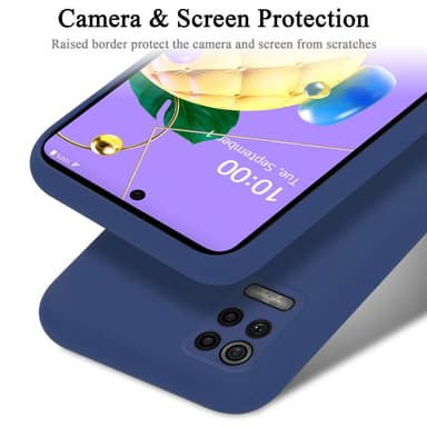 LG K52 / K62 / Q52 Suojakuori Kotelo (Sininen)