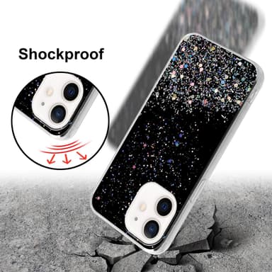 iPhone 12 MINI Suojakuori Kotelo (Musta)