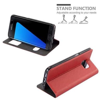 Lompakkokotelo Samsung Galaxy S7 EDGE Case (Punainen)