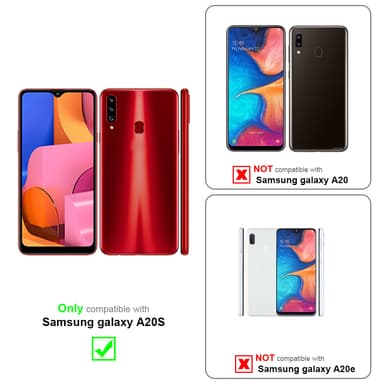 Samsung Galaxy A20s Suojakuori Kotelo (Punainen)