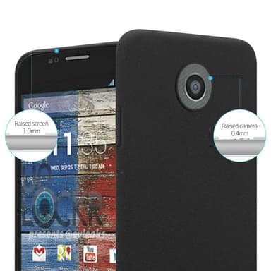 Motorola MOTO G2 Suojakuori Kotelo Case (Musta)