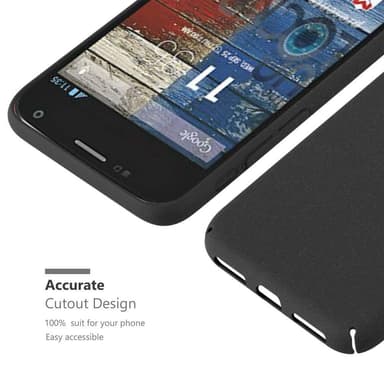 Motorola MOTO G2 Suojakuori Kotelo Case (Musta)