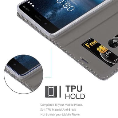 LG STYLUS 3 Suojakuori Lompakkokotelo (harmaa)