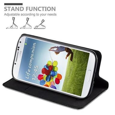 Samsung Galaxy S4 Suojakuori Lompakkokotelo (Musta)