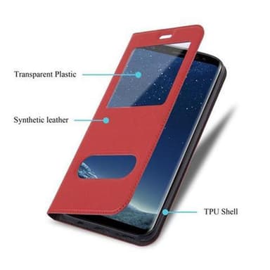 Lompakkokotelo Samsung Galaxy S8 PLUS Case (Punainen)