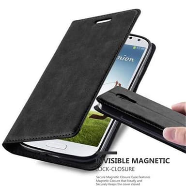Samsung Galaxy S4 Suojakuori Lompakkokotelo (Musta)