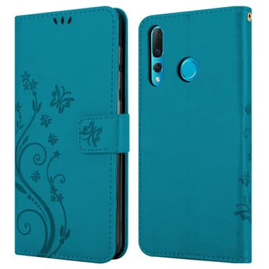 Huawei NOVA 4 Suojakuori Lompakkokotelo (Sininen)