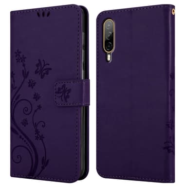 HTC Desire 22 PRO Suojakuori Lompakkokotelo (Violetti)