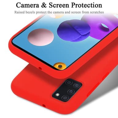Samsung Galaxy A21s Suojakuori Kotelo (Punainen)