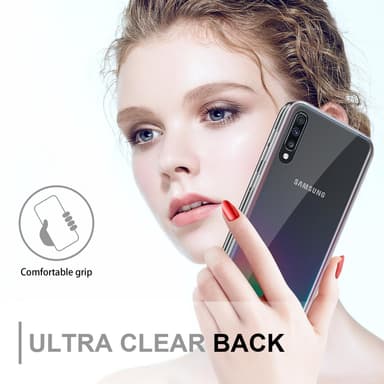 Samsung Galaxy A70e Suojakuori Cover (Läpinäkyvä)