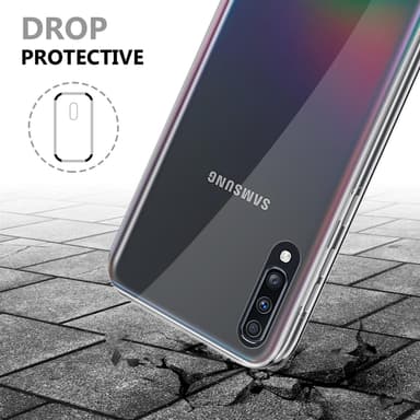 Samsung Galaxy A70e Suojakuori Cover (Läpinäkyvä)