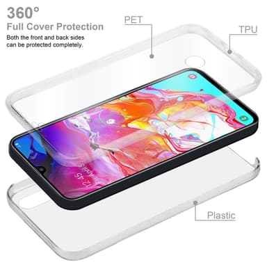 Samsung Galaxy A70e Suojakuori Cover (Läpinäkyvä)