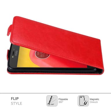 Motorola MOTO C Suojakuori Lompakkokotelo (Punainen)