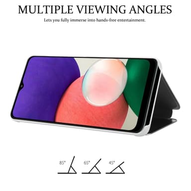 Suojakuori Samsung Galaxy A22 5G Lompakkokotelo (Hopea)