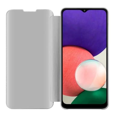 Suojakuori Samsung Galaxy A22 5G Lompakkokotelo (Hopea)
