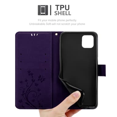 iPhone 13 PRO Suojakuori Lompakkokotelo (Violetti)