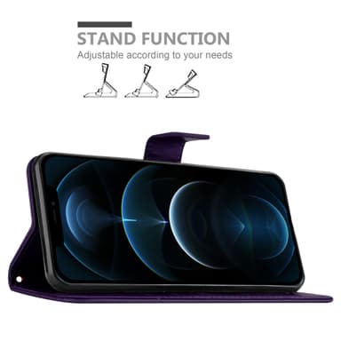 iPhone 13 PRO Suojakuori Lompakkokotelo (Violetti)