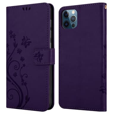 iPhone 13 PRO Suojakuori Lompakkokotelo (Violetti)