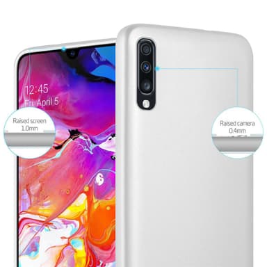 Samsung Galaxy A70 / A70s Suojakuori Kotelo (Hopea)