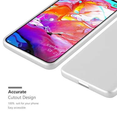 Samsung Galaxy A70 / A70s Suojakuori Kotelo (Hopea)