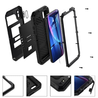 iPhone XR Suojakuori Kuoret (Musta)