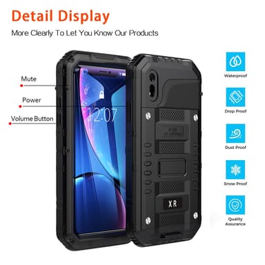iPhone XR Suojakuori Kuoret (Musta)