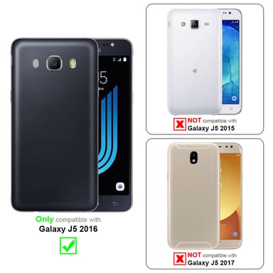 Samsung Galaxy J5 2016 Suojakuori Kotelo (Musta)
