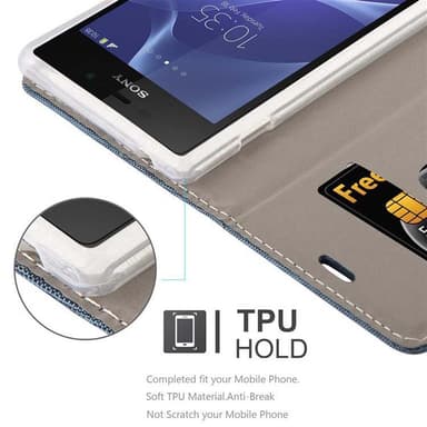 Sony Xperia M2 / M2 AQUA Suojakuori Lompakkokotelo