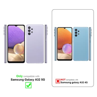 Samsung Galaxy A32 5G Suojakuori Kotelo (Punainen)