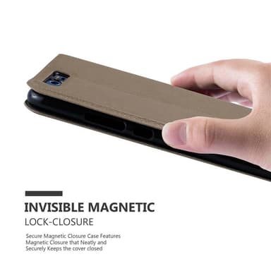 Lompakkokotelo Huawei P10 PLUS Case (Ruskea)