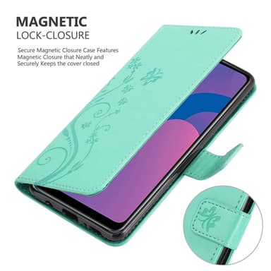 Honor 9A Suojakuori Lompakkokotelo (Turkoosi)