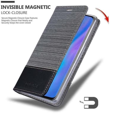 Huawei P30 PRO Suojakuori Lompakkokotelo (harmaa)