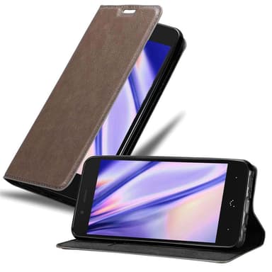 BQ Aquaris X5 Suojakuori Lompakkokotelo (Ruskea)
