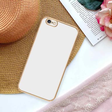 iPhone 6 / 6S Suojakuori Case Cover (Valkoinen)