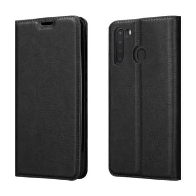 Samsung Galaxy A21 Suojakuori Lompakkokotelo (Musta)