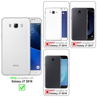 Lompakkokotelo Samsung Galaxy J7 2016 Case (Musta)