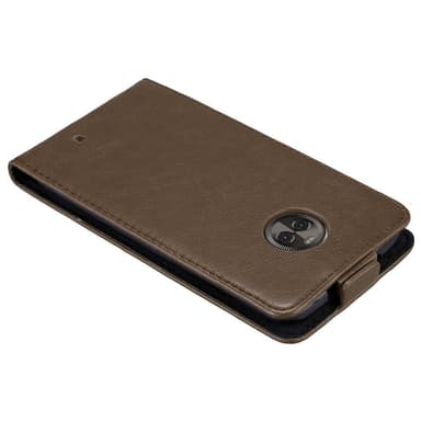 Motorola MOTO X4 Suojakuori Lompakkokotelo (Ruskea)