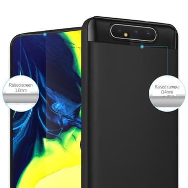 Samsung Galaxy A80 / A90 4G Suojakuori Kotelo (Musta)
