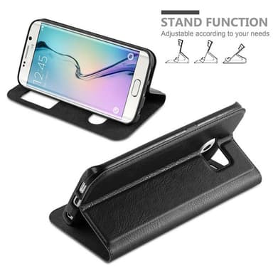 Lompakkokotelo Samsung Galaxy S6 EDGE PLUS Case (Musta)