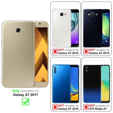 Suojakuori Samsung Galaxy A7 2017 Kotelo (Musta)